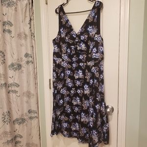 Floral print Torrid fit and flare dress